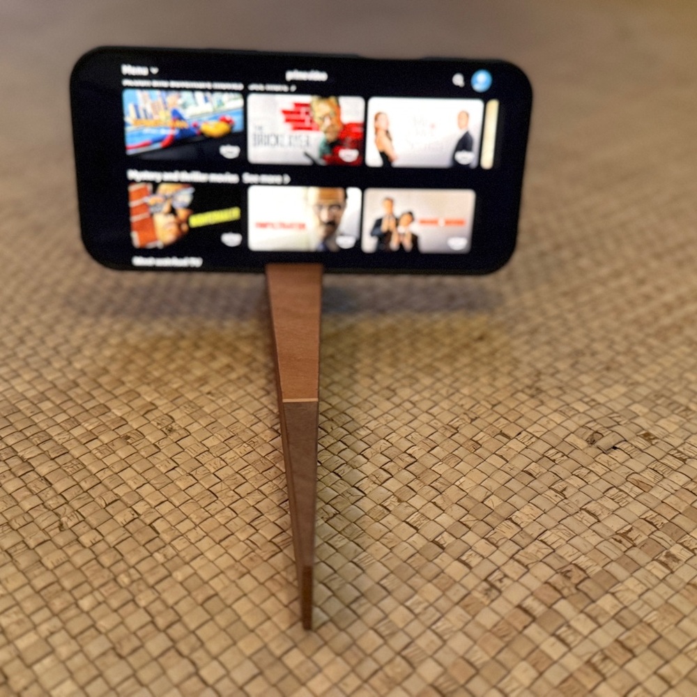 Wooden Cellphone Stand